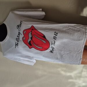 The Rolling Stones Lips White Tee XL